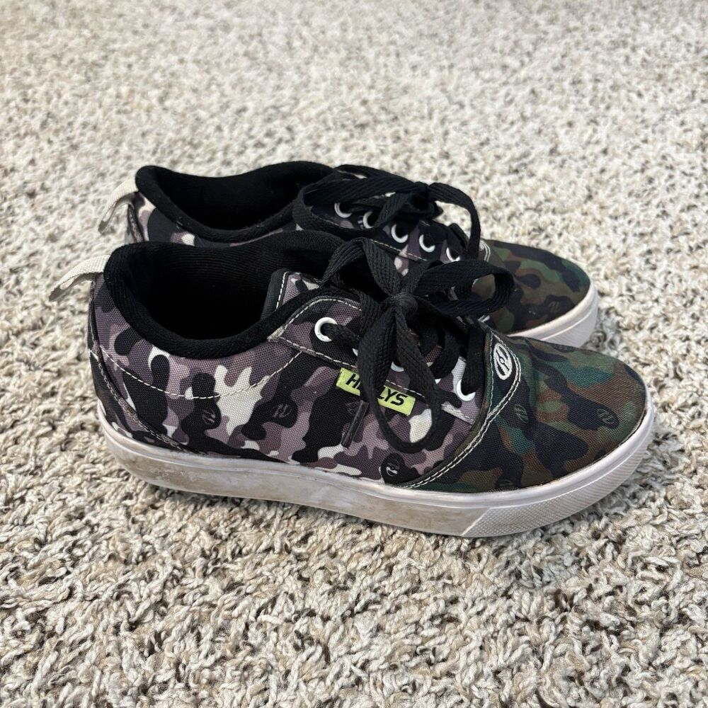 Heelys Pro 20 Prints Camo Canvas Lace Up Skate Shoes Unisex Youth Size 4